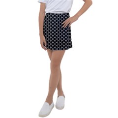 Abstract Beehive Black Kids  Tennis Skirt by ConteMonfrey