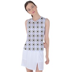 Abstract Blossom Women s Sleeveless Sports Top by ConteMonfrey