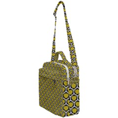Abstract Beehive Yellow  Crossbody Day Bag by ConteMonfrey