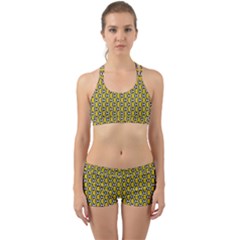 Abstract Beehive Yellow  Back Web Gym Set by ConteMonfrey