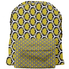 Abstract Beehive Yellow  Giant Full Print Backpack by ConteMonfrey