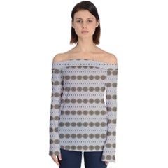 Balls Of Energy 70s Vibes Off Shoulder Long Sleeve Top