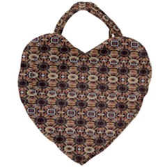 Abstract Sunflower Giant Heart Shaped Tote by ConteMonfrey