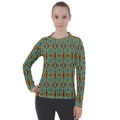 Colorful Sunflowers Women s Pique Long Sleeve Tee