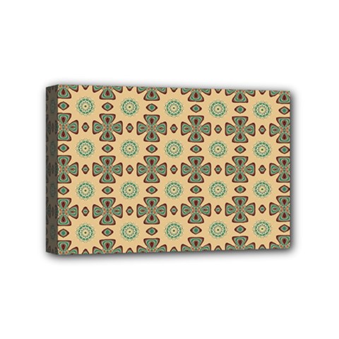 Abstract Green Caramels Mini Canvas 6  X 4  (stretched) by ConteMonfrey