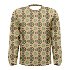 Abstract Green Caramels Men s Long Sleeve Tee by ConteMonfrey