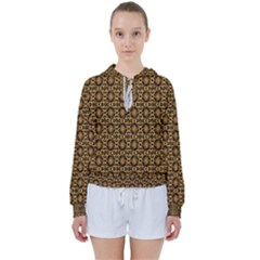 Cat head Caleidoscope Women s Tie Up Sweat