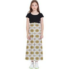 Abstract Petals Kids  Flared Maxi Skirt