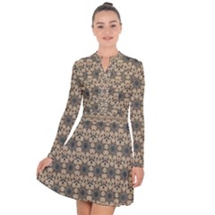 Abstract Dance Long Sleeve Panel Dress by ConteMonfrey