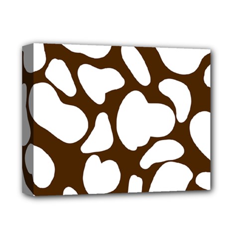 Brown White Cow Deluxe Canvas 14  X 11  (stretched) by ConteMonfrey