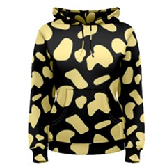 Cow Yellow Black Women s Pullover Hoodie by ConteMonfrey