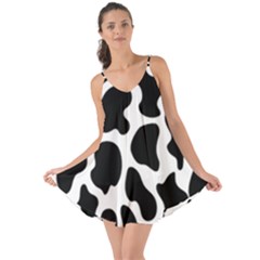 Cow Black And White Spots Love The Sun Cover Up by ConteMonfrey