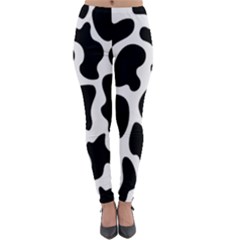 Cow Black And White Spots Lightweight Velour Leggings by ConteMonfrey