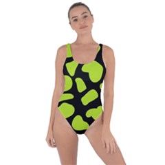 Neon Green Cow Spots Bring Sexy Back Swimsuit by ConteMonfrey