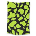 Neon green cow spots Large Tapestry View1