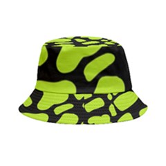 Neon Green Cow Spots Inside Out Bucket Hat by ConteMonfrey