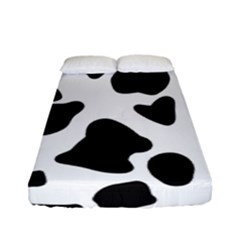 Black And White Spots Fitted Sheet (full/ Double Size) by ConteMonfrey
