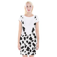 Black And White Spots Braces Suspender Skirt by ConteMonfrey