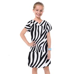 Zebra Vibes Animal Print Kids  Drop Waist Dress by ConteMonfrey