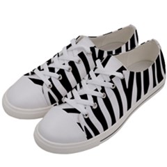 Zebra Vibes Animal Print Women s Low Top Canvas Sneakers by ConteMonfrey