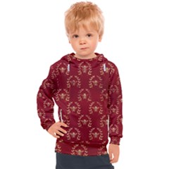 Golden Bees Red Sky Kids  Hooded Pullover by ConteMonfrey