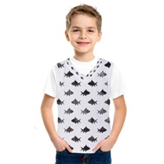 Cute Small Sharks  Kids  Basketball Tank Top