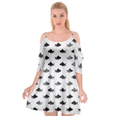 Cute Small Sharks  Cutout Spaghetti Strap Chiffon Dress