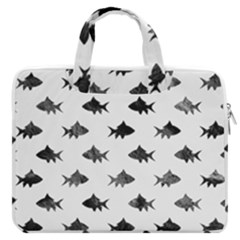 Cute Small Sharks  Macbook Pro 13  Double Pocket Laptop Bag by ConteMonfrey