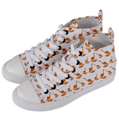 Friends Dinosaurs Women s Mid-top Canvas Sneakers by ConteMonfrey