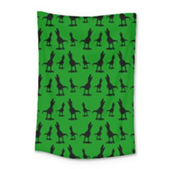 Green Dinos Small Tapestry by ConteMonfrey