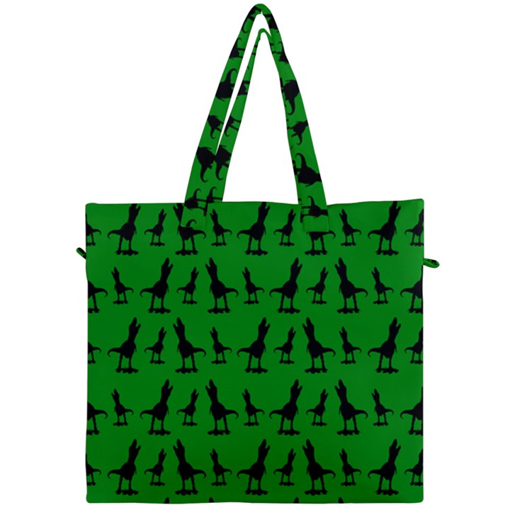 Green dinos Canvas Travel Bag