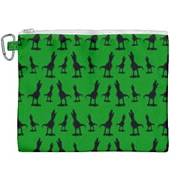 Green Dinos Canvas Cosmetic Bag (xxxl) by ConteMonfrey