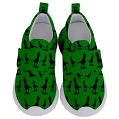 Green Dinos Kids  Velcro No Lace Shoes by ConteMonfrey