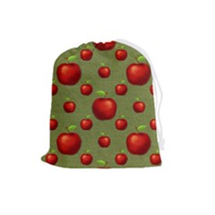 Apples Drawstring Pouch (large) by nateshop