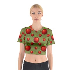 Apples Cotton Crop Top by nateshop