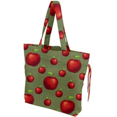 Apples Drawstring Tote Bag by nateshop