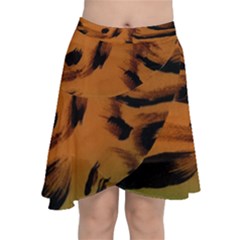 Background-011 Chiffon Wrap Front Skirt by nateshop