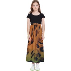 Background-011 Kids  Flared Maxi Skirt by nateshop