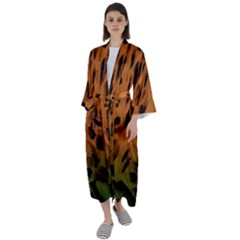 Background-011 Maxi Satin Kimono