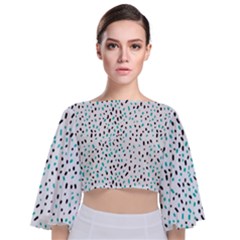 Background-022 Tie Back Butterfly Sleeve Chiffon Top by nateshop