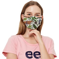 Background-033 Fitted Cloth Face Mask (adult) by nateshop