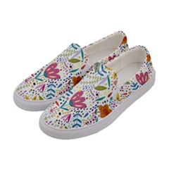 Flowers Women s Canvas Slip Ons by nateshop