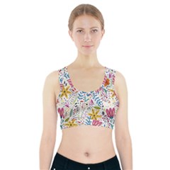 Flowers Sports Bra With Pocket by nateshop