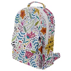 Flowers Flap Pocket Backpack (small) by nateshop