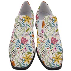 Flowers Women Slip On Heel Loafers by nateshop