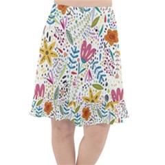 Flowers Fishtail Chiffon Skirt by nateshop