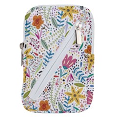 Flowers Belt Pouch Bag (large) by nateshop