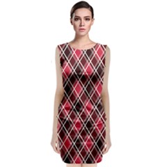 Geometric Sleeveless Velvet Midi Dress by nateshop