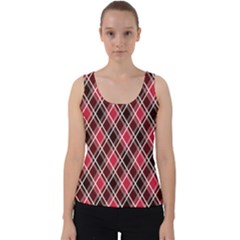 Geometric Velvet Tank Top by nateshop