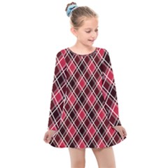 Geometric Kids  Long Sleeve Dress by nateshop